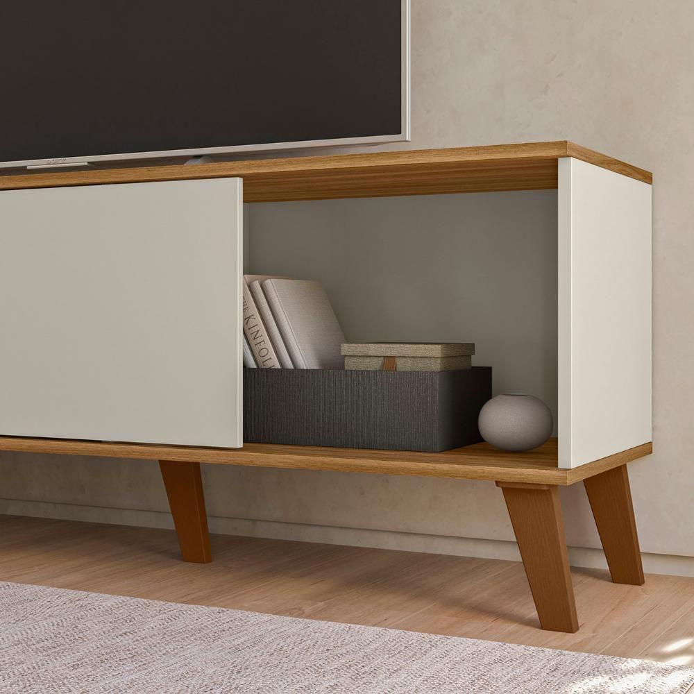 Rack Bancada Para TV 75 Polegadas 180cm Sia Off White Nature Z49 - Mpozenato - 7