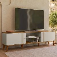 Rack Bancada Para TV 75 Polegadas 180cm Sia Off White Nature Z49 - Mpozenato - 2