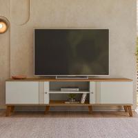 Rack Bancada Para TV 75 Polegadas 180cm Sia Off White Nature Z49 - Mpozenato - 6