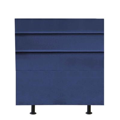 Cabeceira Estofada Cama Box Solteiro 100cm Argentina Corino Azul- Mabe Magazine