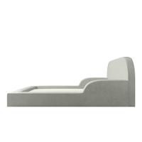 Cama Colchão Casal Montessoriana Infantil Proteção Lateral Cinza Claro - 7