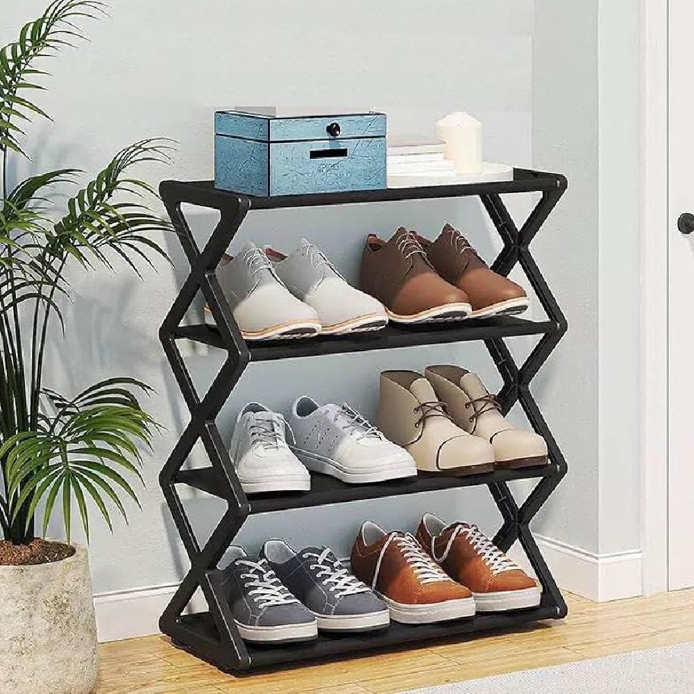 Sapateira Organizadora Portátil 8 Níveis Preta – Alta Capacidade E Design Moderno Para Casa E Quarto - 2