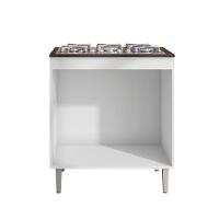 Balcão Armário De Cozinha Multiuso Para Cooktop Com Tampo 4 Ou 5 Bocas Andréia Branco- Mabe Magazine - 2