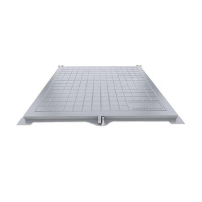 Tampão Articulado S Rebaixo Passagem Inspeção Cinza 60x60cm