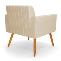 Kit 2 Poltronas Viena Gomada Corino Pés Palito Castanho D03 - D'rossi Preto - 7