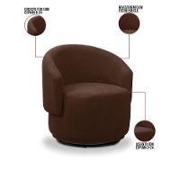 Poltrona Decorativa Orgânica Kit 2 Névoa Bouclê E03 - D'rossi Marrom - 3