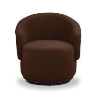 Poltrona Decorativa Orgânica Kit 2 Névoa Bouclê E03 - D'rossi Marrom - 5