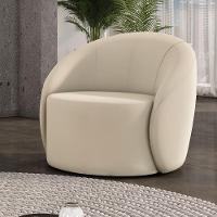 Poltrona Decorativa Orgânica Lua Veludo D03 - D'rossi Marsala - 1