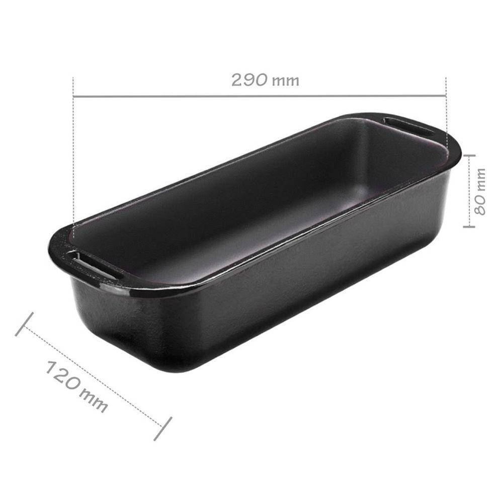 Forma Do Chef Preta Alça Ferro Panela Mineira 29x12x8cm 1,8l - 3