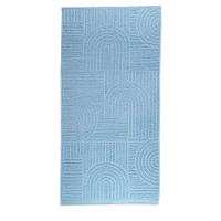 Jogo De Banho Dunna Toalhas Macias 100% Algodão Fio Penteado 5 Peças Oceano Azul