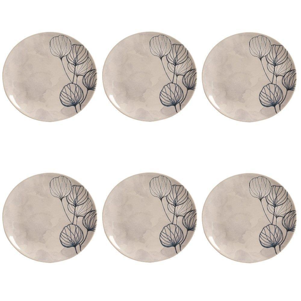 Conjunto De Pratos Rasos 06 Peças Coup New Blue Porto Brasil - 1