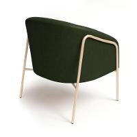 Poltrona Sala Industrial Alta Champanhe Stella Sintético Pu D03 - D'rossi Cor Verde - 6