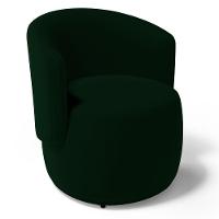 Kit 02 Poltronas Decorativas Aisha Orgânica Veludo Verde Escuro - Abmaza - 8