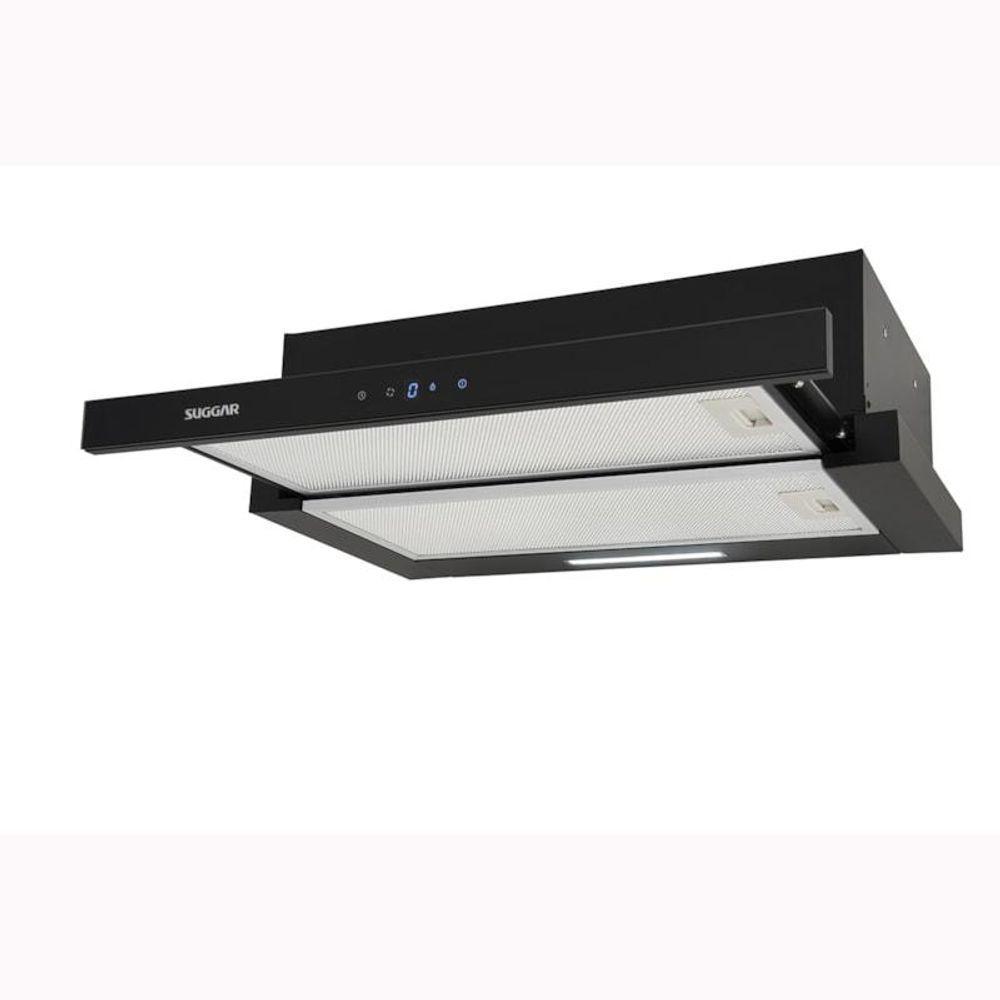 Depurador De Embutir Slim Touch 60 Cm Preto Suggar 220V - 7