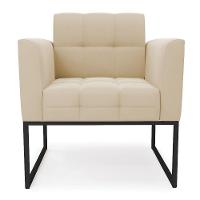 Poltrona Elisa Suede Base Metálica Industrial Preto D03 - D'rossi Marrom - 3