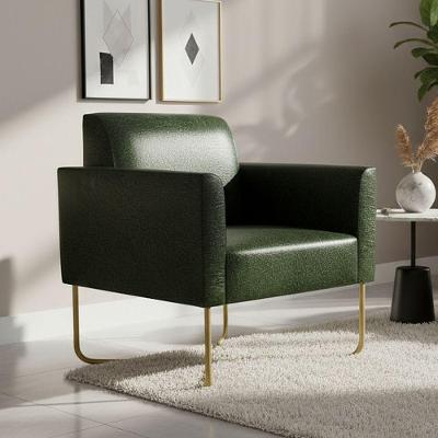 Poltrona Marisa Base X Industrial Corano Verde D'Rossi