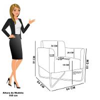 Poltrona Base X Industrial Dourado Marisa Corano Verde