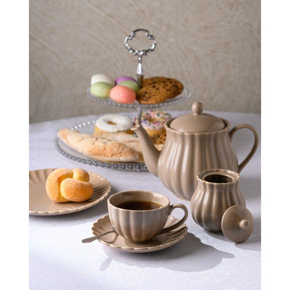 Porta Doces De Cristal 2 Andares Pearl 19,5-32 X 24 Cm Wolff - 4