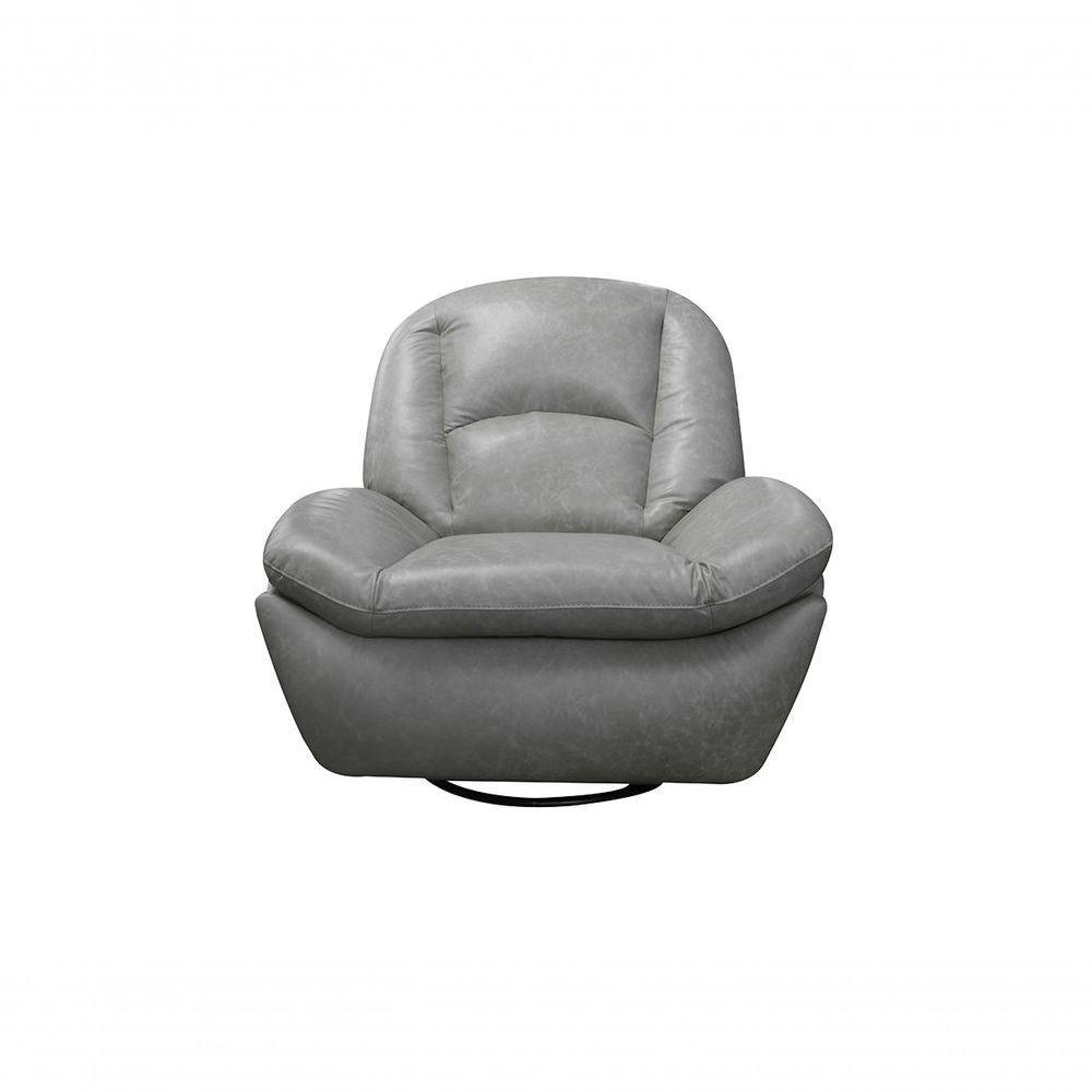 Poltrona De Couro Soft Glider Elétrica Soft Gray - Mempra - 2