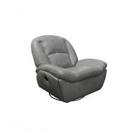 Poltrona De Couro Soft Glider Elétrica Soft Gray - Mempra - 1