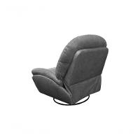 Poltrona De Couro Soft Glider Elétrica Soft Gray - Mempra