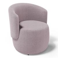 Kit 2 Poltronas E 1 Namoradeira Aisha Orgânica Bouclê Rosê - Abmaza - 9