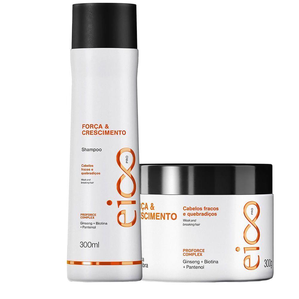 Kit Eico Pro Força & Crescimento Sha 300ml + Mas 300g - 1