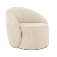 Poltrona Decorativa Orgânica Kit 2 Lua Veludo D03 - D'rossi Mostarda - 6