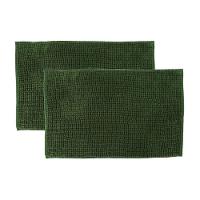 Kit 2 Tapetes Banheiro Bolinha Antiderrapante Verde 58x38cm - 1