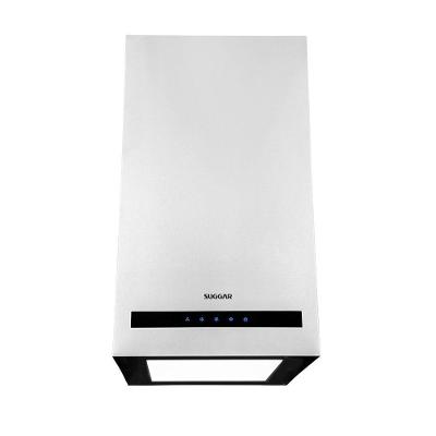 Coifa Suggar Ilha Quadrada Opala Led Painel Touch Inox 110V