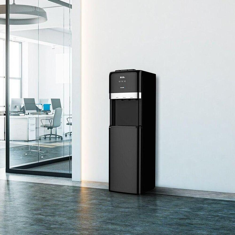 Bebedouro EOS Coluna Água Galão Embaixo Quente/Frio Compressor EBC02CP Preto 110V - 3