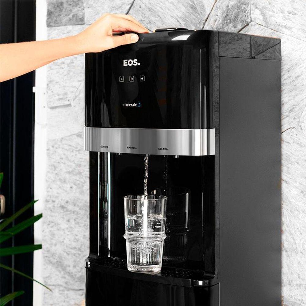 Bebedouro EOS Coluna Água Galão Embaixo Quente/Frio Compressor EBC02CP Preto 110V - 6
