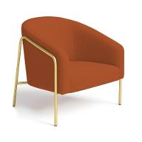 Poltrona Sala Industrial Alta Dourado Stella Bouclê Terra D03 - D'rossi - 2