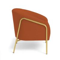 Poltrona Sala Industrial Alta Dourado Stella Bouclê Terra D03 - D'rossi - 5