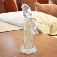 Anjo Decorativo Imagem Cristal Murano Pérola São Marcos 28×10,5cm - 3