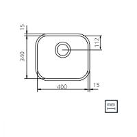 Cuba N.0 Tramontina Lavínia 40 BL Standard em Aço Inox Polido com Válvula - 2