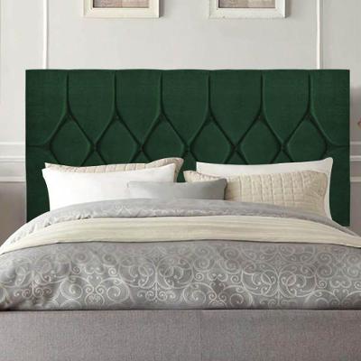 Cabeceira Estofada Cama Box King 195cm Istambul Corino Verde- Mabe Magazine