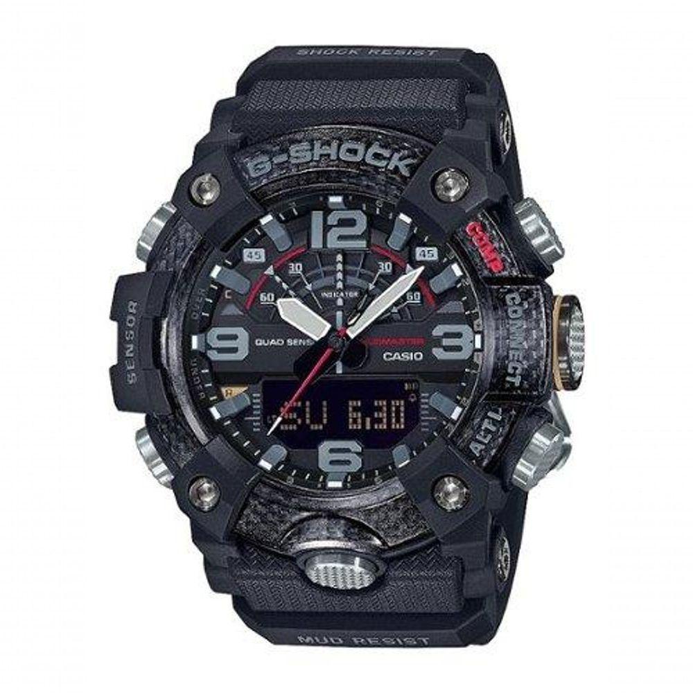 Casio - Relógio Masculino G-shock Mudmaster Com Sensor Triplo Analógico-digital Mobile Link 51 Mm - Preto-ggb100-1a - 6