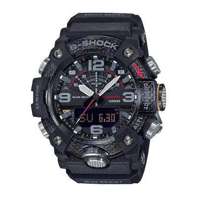 Casio - Relógio Masculino G-shock Mudmaster Com Sensor Triplo Analógico-digital Mobile Link 51 Mm - Preto-ggb100-1a