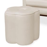 Poltrona Cadeira De Amamentação Com Base Balanço E Puff Maju Linho Off White- Mabe Magazine - 5