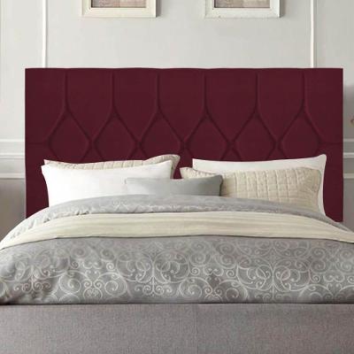 Cabeceira Estofada Cama Box King 195cm Istambul Corino Bordo- Mabe Magazine