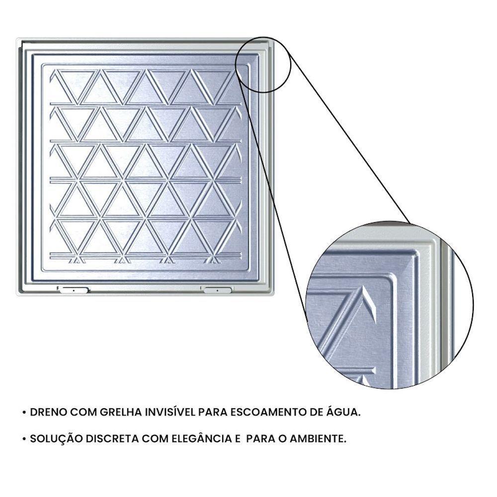 Tampa Piscina Casa Máquina 70x70 Articulada Rebaixada Branca - 6