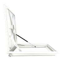 Tampa Piscina Casa Máquina 70x70 Articulada Rebaixada Branca - 5