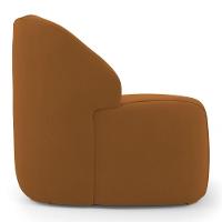 Poltrona Decorativa Living Kaya Orgânica Veludo Terracota - Abmaza - 6