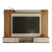 Painel TV 70 Polegadas E Bancada Suspensa 180cm Yany Off White Nature Z49 - Mpozenato - 5