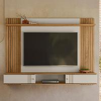 Painel TV 70 Polegadas E Bancada Suspensa 180cm Yany Off White Nature Z49 - Mpozenato - 6