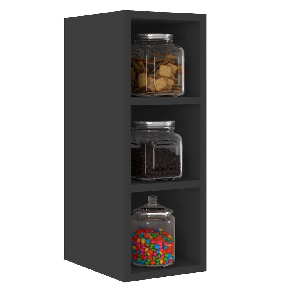 Nicho Aéreo Adega Vertical 20cm Pérola Z34 Preto - Mpozenato - 1