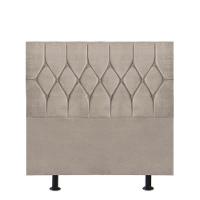 Cabeceira Estofada Cama Box Solteiro 100cm Istambul Corino Bege- Mabe Magazine - 1
