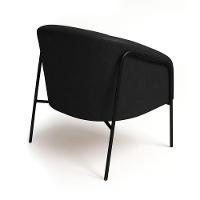 Poltrona Sala Industrial Alta Preto Stella Sintético Pu Preto D03 - D'rossi - 6