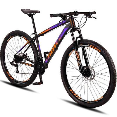 Bicicleta Aro 29 Alumínio Gott 21v Freio A Disco Propp X3 - Laranja/lilás - 19 Laranja/lilás